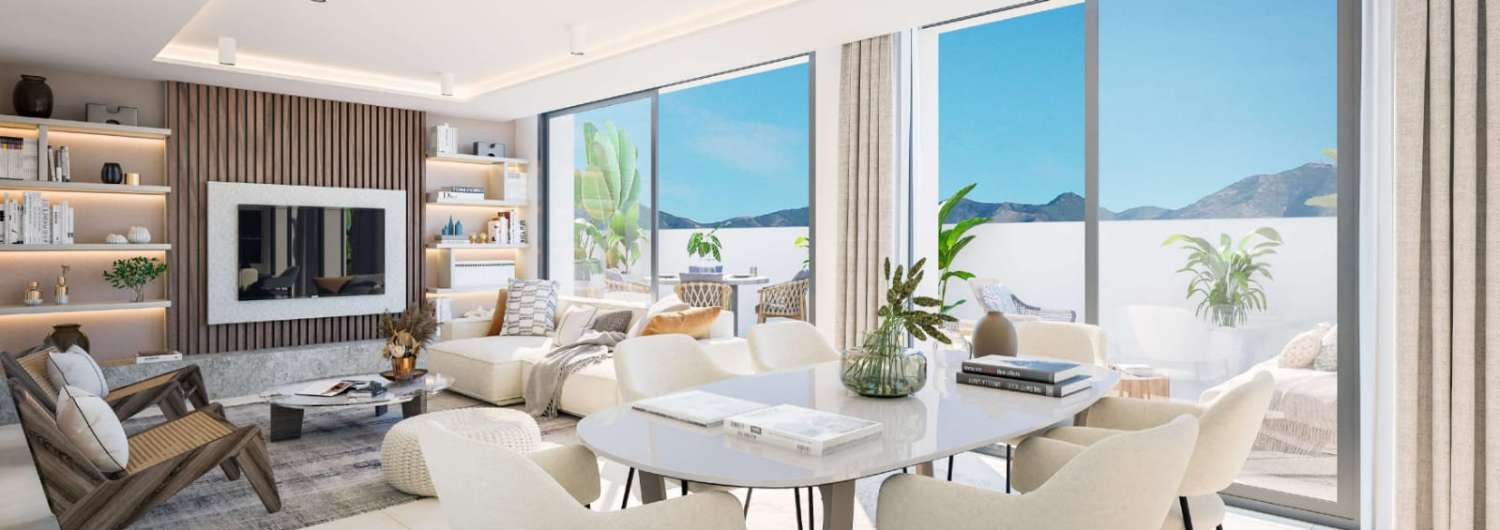En unik möjlighet att köpa lägenheter i det bästa området i Fuengirola, 100 meter från stranden,